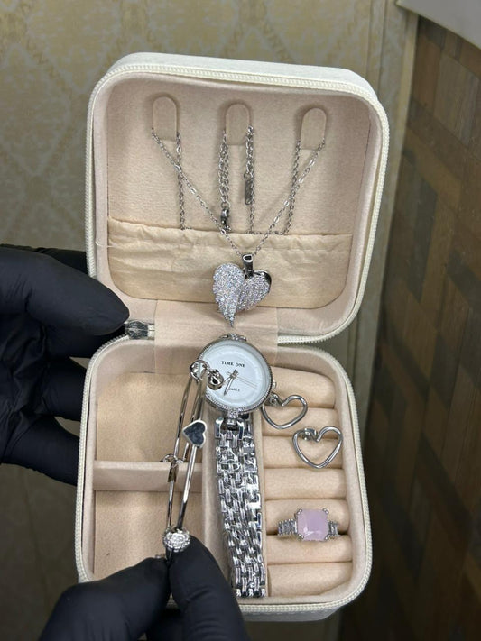 5-Piece Heart Jewelry Set