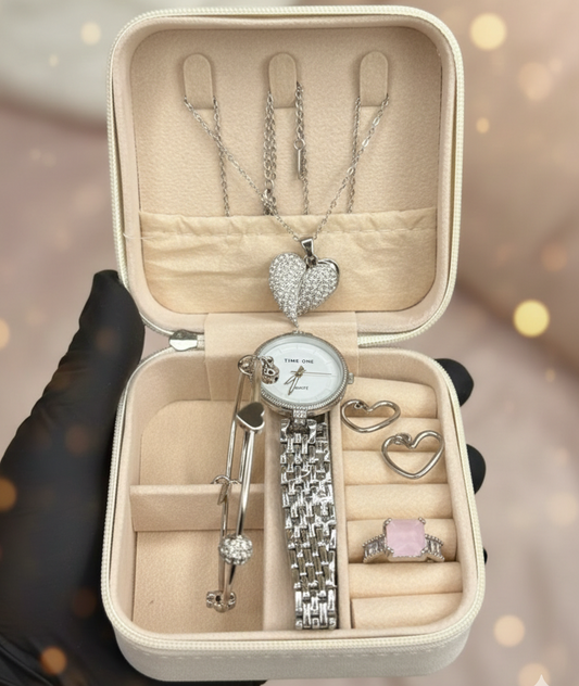 5-Piece Heart Jewelry Set